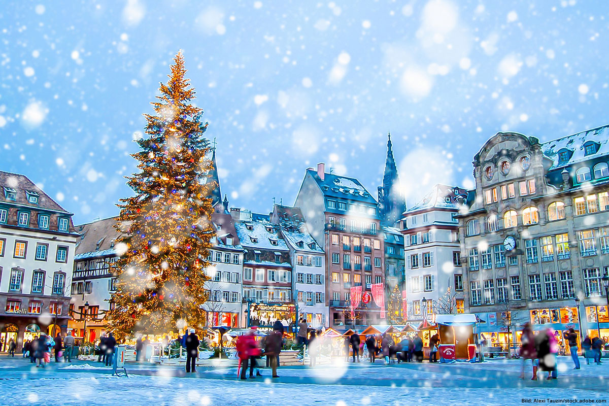 WEITLÄUFIG Der Weihnachtsmarkt in Strasbourg.